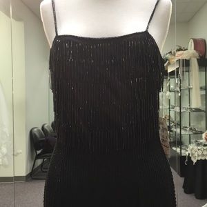 Vintage Alyce designs beaded fringe dress. Size 12